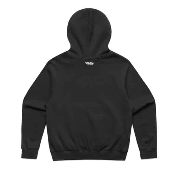 Niche Sticker Hooded Fleece – Black *Early Access* - Image 2