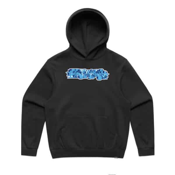 Niche Sticker Hooded Fleece – Black *Early Access*