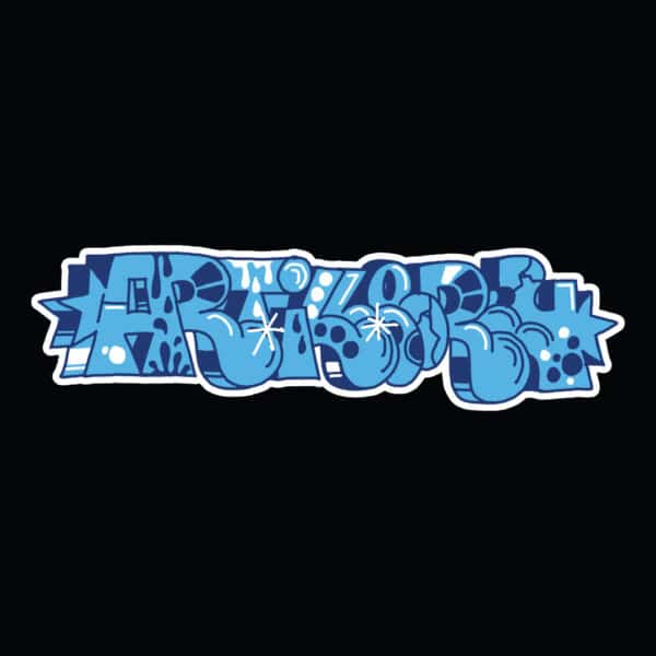 Niche Sticker Hooded Fleece – Black *Early Access* - Image 3