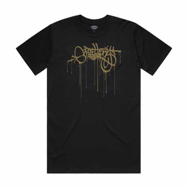 OG Giant Handstyle Tee – Black 2 (Gold Print) *Early Access*