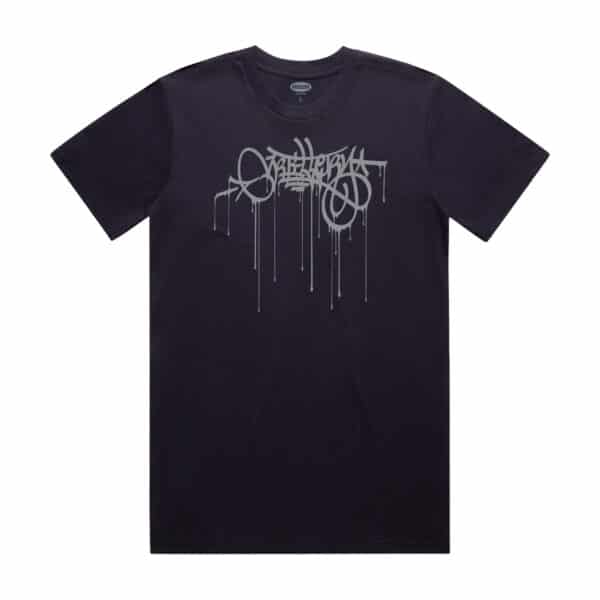 OG Giant Handstyle Tee – Ink Blue (Silver Print)