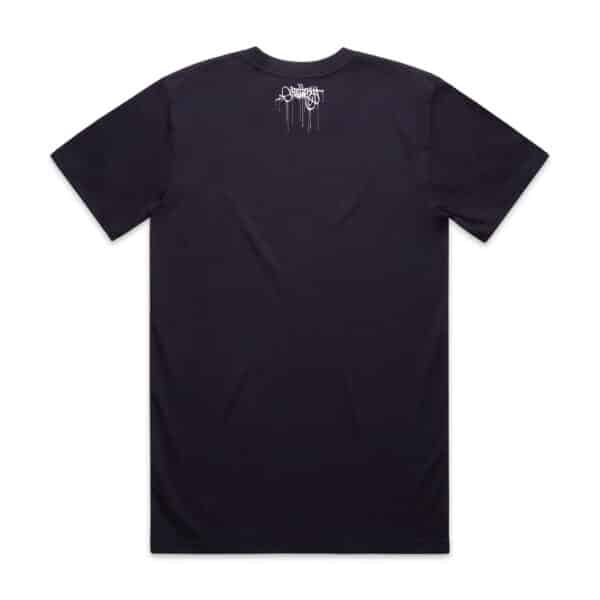 OG Giant Handstyle Tee – Ink Blue (Silver Print) - Image 3