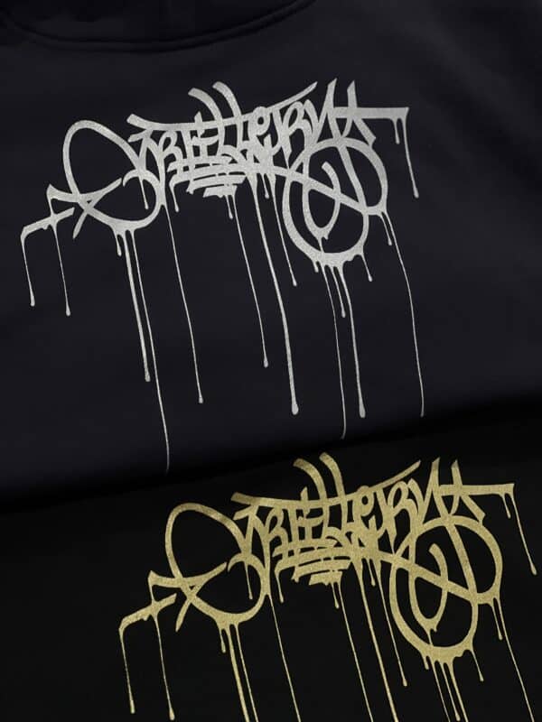 OG Giant Handstyle Hooded Fleece – Black 2 - Image 2